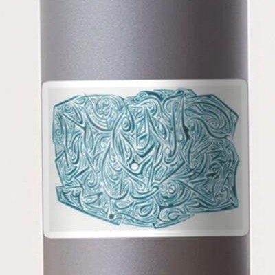 Abstract Blue Drawing