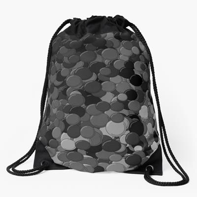 Black, White, and Grey Bubbles