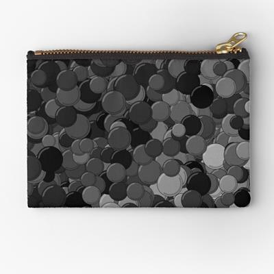 Black, White, and Grey Bubbles