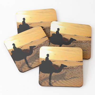 Camel Rider in the Desert