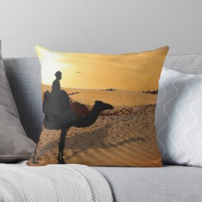 Camel Rider in the Desert