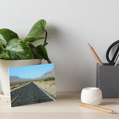 Empty Desert Road to Nowhere
