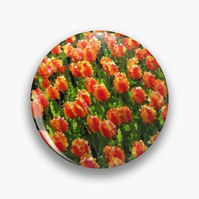 Field of Orange Tulips