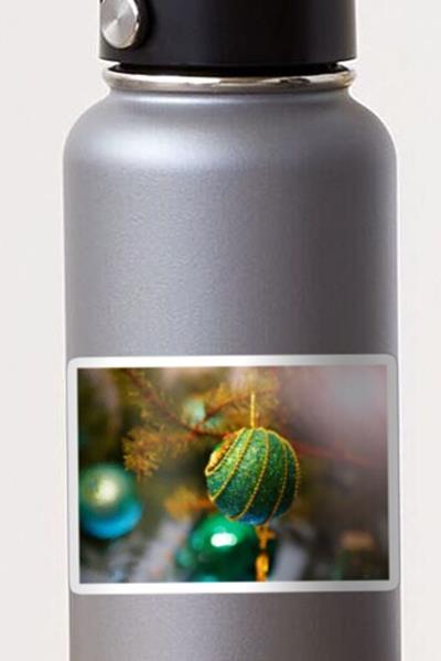 Green and Gold Christmas Baubles