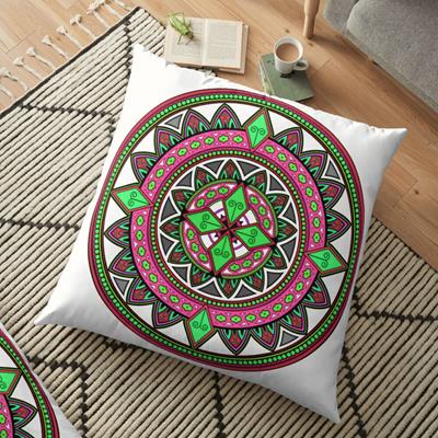 Pink and Green Mandala