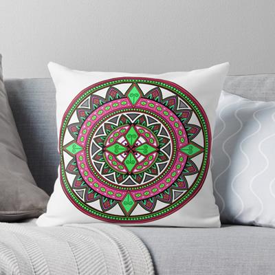Pink and Green Mandala