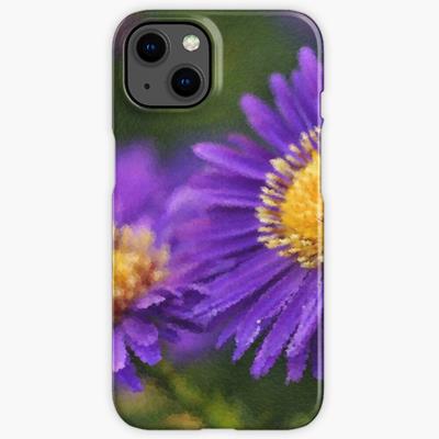 Purple Flowers Against Greenery
