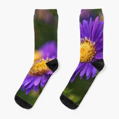 Purple Flowers Against Greenery