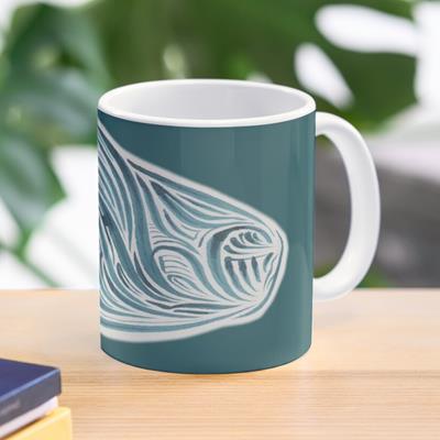 Rich Abstract Line Art in Turquoise