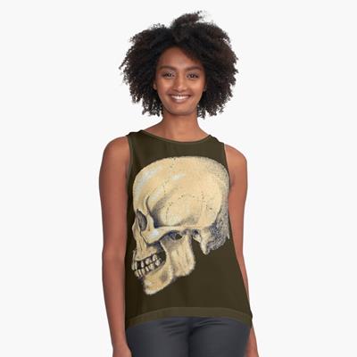 Stylized Skull in Profile