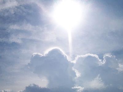 Sun Over Clouds