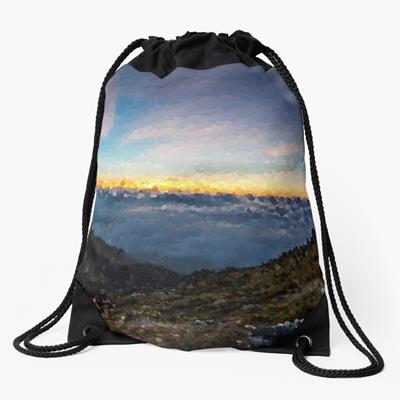 Sunset Behind the Mountains