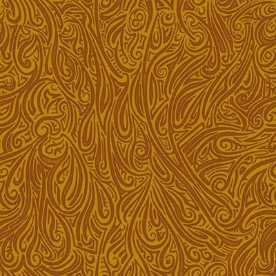 Swirling Abstract Line Art in Shades of Brown