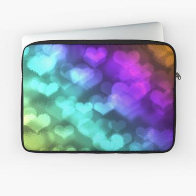 Trippy Colorful Hearts