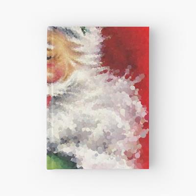 Winking Santa on Red